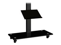 Multibrackets M Broschure Shelf Floorstand - Hylla - svart - monterbar på golvstativ 7350022734005