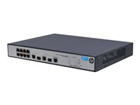 HPE 1910-8-PoE+ Switch - Switch - L3 - Administrerad - 8 x 10/100 (PoE+) + 2 x kombinations-Gigabit SFP - rackmonterbar - PoE+ JG537A#ABB