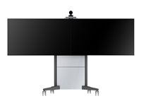 SMS Presence Video Conference - Vagn - för 2 st. LCD-skärmar/videokonferenskamera - låsbar - aluminium, antracitgrå - skärmstorlek: 46"-65" PR031100-P0