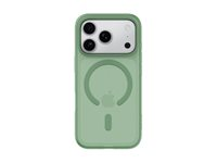 Belkin SheerForce Grip Series - Baksidesskydd för mobiltelefon - MagSafe-kompatibilitet - tillverkas av återvunna material - pistaschgrön - för Apple iPhone 17 Pro MSA035HQSE