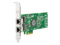 HPE NC382T - Nätverksadapter - PCIe x4 - 10Mb LAN, 100Mb LAN, GigE - 1000Base-T - 2 portar - för ProLiant DL165 G7, DL360 G7, DL370 G6, DL380 G6, DL380 G7, DL385 G6, DL580 G5, ML370 G6 458492-B21