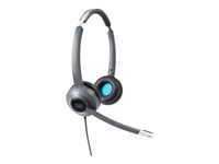 Cisco 522 Wired Dual - Headset - på örat - kabelansluten - 3,5 mm kontakt CP-HS-W-522-USBC