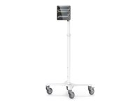 Compulocks Universal Invisible Mount Medical Rolling Cart Extended - Ställ - för bärbar dator/surfplatta - vit - golvstående MCRSTDEXWSMP01W