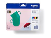 Brother LC227XL/225XL - 4-pack - svart, gul, cyan, magenta - original - bläckpatron - för Brother DCP-J4120DW, MFC-J4420DW, MFC-J4625DW LC227XLVALBPDR
