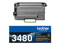 Brother TN-3480 - Lång livslängd - svart - original - tonerkassett - för Brother DCP-L6600, HL-L5000, L5100, L5200, L6300, L6400, MFC-L5700, L5750, L6800, L6900 TN3480