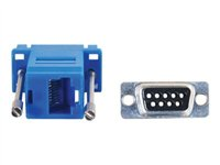 C2G Modular Adapter - Seriell adapter - RJ-45 (hona) till DB-9 (hane) - blå 81549