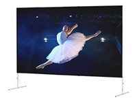 Da-Lite Fast-Fold Deluxe Screen System HDTV Format - Projektionsskärm med kraftiga ben - bakre - 106" (269 cm) - 16:9 - Dual Vision 88687