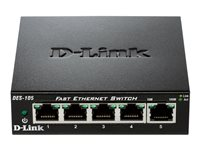 D-Link DES 105 - Switch - 5 x 10/100 - skrivbordsmodell DES-105/E