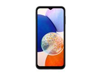 Samsung Galaxy A14 5G - 5G pekskärmsmobil - dual-SIM - RAM 4 GB / Internminne 64 GB - microSD slot - LCD-skärm - 6.6" - 2408 x 1080 pixlar - 3 st. bakre kameror 50 MP, 2 MP, 2 MP - front camera 13 MP - svart SM-A146PZKDEUB