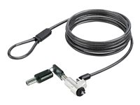 StarTech.com Laptop cable lock 6Ft Compatible With Noble Wedge; Laptop Cable Lock, 6Ft (2m), Anti-Theft Keyed Lock, Security Cable Lock For Dell XPS/Latitude, Cut-Resistant Steel Cable Lock For Laptop (NBLWK-LAPTOP-LOCK) - Lås för säkerhetskabel - silver, svart - 2 m NBLWK-LAPTOP-LOCK