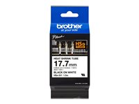 Brother HSe-241 - Svart på vitt - Rulle (1,8 cm x 1,5 m) 1 rulle (rullar) rör - för P-Touch PT-D800W, PT-E100VP, PT-E500VP, PT-E550WSP, PT-E550WVP, PT-H101TB, PT-H500 HSE241