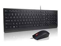 Lenovo Essential Wired Combo - Sats med tangentbord och mus - USB - finska 4X30L79916