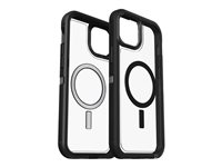 OtterBox Defender Series XT Clear - Baksidesskydd för mobiltelefon - robust - MagSafe-kompatibilitet - polykarbonat, syntetiskt gummi - dark side - för Apple iPhone 14 Plus, 15 Plus 77-93291