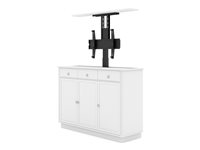 Multibrackets M Classic - Kabinett - lyft - för TV - MDF av hög kvalitet - vit - skärmstorlek: 55" 7350105215889
