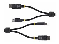 StarTech.com 10ft (3m) DisplayPort and USB 5Gbps KVM Cable - Tangentbords-/video-/muskabel - DisplayPort, USB typ A (hane) till DisplayPort, USB Type B (hane) - 3 m - 4K60Hz stöd, HDR10-stöd - svart DU12210-KVM-CABLE