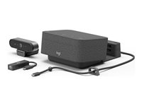 Logitech Logi Dock Focus Room Kit - Paket för videokonferens (Logitech Logi Dock, Logitech BRIO Ultra HD Pro Webcam) - Optimerad för UC 991-000463