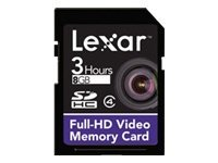 Lexar Full-HD Video Memory Card - Flash-minneskort - 8 GB - Class 6 - SDHC LSD8GBFBEUHD