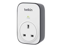 Belkin Single Outlet Surge Protector - Överspänningsskydd - utgångskontakter: 1 BSV102AF