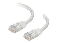 C2G Cat5e Booted Unshielded (UTP) Network Patch Cable - Patch-kabel - RJ-45 (hane) till RJ-45 (hane) - 7 m - UTP - CAT 5e - formpressad, hakfri, tvinnad - vit 83266