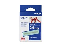 Brother TZe-RM54 - Satin - gulf på mintgrön - Rulle (2,4 cm x 4 m) 1 kassett(er) bandtejp - för Brother PT-D600; P-Touch PT-2430, 2700, 3600, 7500, 7600, 9800, D800, E550, H500, P750 TZERM54