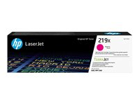 HP 219X - Lång livslängd - magenta - original - LaserJet - tonerkassett (W2193X) - för P/N: 499Q6F#BAZ, 499Q7F#BAZ, 499Q8F#ABF, 499Q8F#B19, 499Q8F#BAZ, 499R0F#BAZ, 8D7L0A#BAZ W2193X