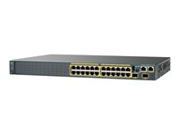 Cisco Catalyst 2960S-24TS-S - Switch - Administrerad - 24 x 10/100/1000 + 2 x SFP - rackmonterbar WS-C2960S-24TS-S