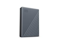 WD My Passport WDBRMD0040BGY-WESN - Hårddisk - krypterat - 4 TB - extern (portabel) - USB 3.2 Gen 1 - 256 bitars AES - silikongrå WDBRMD0040BGY-WESN