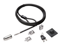 Kensington Desktop and Peripherals Standard Keyed Locking Kit 2.0 - Lås för säkerhetskabel - 2.4 m K64424WW