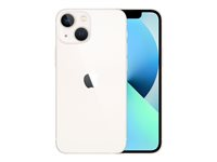 Apple iPhone 13 mini - 5G smartphone - dual-SIM / Internminne 128 GB - OLED-skärm - 5.4" - 2340 x 1080 pixlar - 2 bakre kameror 12 MP, 12 MP - front camera 12 MP - starlight MLK13QN/A