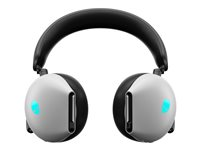 Alienware Dual-Mode Wireless Gaming Headset AW720H - Headset - fullstorlek - 2,4 GHz - trådlös, kabelansluten - 3,5 mm kontakt - månljus AW720H-W-DEAM