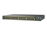 Cisco Catalyst 2960S-48TS-S - Switch - Administrerad - 48 x 10/100/1000 + 2 x SFP - rackmonterbar WS-C2960S-48TS-S