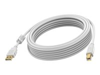 Vision Techconnect 2 - USB-kabel - USB typ B (hane) till USB (hane) - USB 2.0 - 3 m - vit TC2 3MUSB