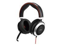 Jabra Evolve 80 UC stereo - Headset - fullstorlek - kabelansluten - aktiv brusradering 7899-829-289