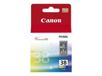 Canon CL-38 - Färg (cyan, magenta, gul) - original - förpackning med stöldmärkning - bläcktank - för PIXMA iP1800, iP1900, iP2500, iP2600, MP140, MP190, MP210, MP220, MP470, MX300, MX310 2146B008