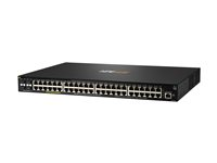 HPE Aruba 2930F 48G PoE+ 4SFP+ - Switch - L3 - Administrerad - 48 x 10/100/1000 (PoE+) + 4 x 1 gigabit/10 gigabit SFP+ (upplänk) - rackmonterbar - PoE+ (740 W) JL558A#ABB