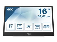 AOC 16T2 - LED-skärm - Full HD (1080p) - 16" 16T2