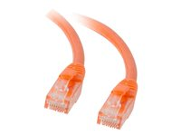 C2G Enhanced Cat5E 350MHz Snagless Patch Cable - Patch-kabel - RJ-45 (hane) till RJ-45 (hane) - 30 m - CAT 5e - formpressad, hakfri, tvinnad - orange 83612