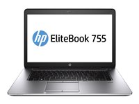 HP EliteBook 755 G2 Notebook - 15.6" - AMD A8 - PRO-7150B - 4 GB RAM - 500 GB HDD - Svenska/finska F1Q28EA#AK8