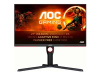 AOC Gaming Q27G3XMN/BK - LED-skärm - spel - 27" - 2560 x 1440 QHD @ 180 Hz - VA - 700 cd/m² - 4000:1 - DisplayHDR 1000 - 1 ms - HDMI, DisplayPort - svart Q27G3XMN/BK