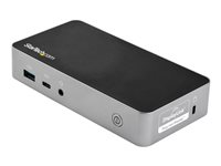 StarTech.com USB-C-dockningsstation - dockningsstation för bärbar dator med dubbelskärm för HDMI 1080p - strömförsörjning på 60 W - 1 st. USB-C, 3 st. USB-A, ethernet - dockningsstation för Dual Video-visning med USB 3.1 Gen 1 Type-C - Mac och Windows - Dockningsstation - USB-C 3.1 - 2 x HDMI - 1GbE - 90 Watt DK30CHHPDEU
