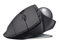 Logitech MX ERGO - Styrkula - optisk - 8 knappar - trådlös - Bluetooth, 2.4 GHz - trådlös USB-mottagare 910-005179