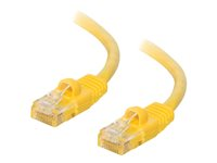 C2G Enhanced Cat5E 350MHz Snagless Patch Cable - Patch-kabel - RJ-45 (hane) till RJ-45 (hane) - 20 m - CAT 5e - formpressad, hakfri, tvinnad - gul 83249