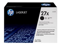 HP 27X - Lång livslängd - svart - original - LaserJet - tonerkassett (C4127X) - för LaserJet 4000, 4000n, 4000se, 4000t, 4000tn, 4050, 4050n, 4050se, 4050t, 4050tn C4127X