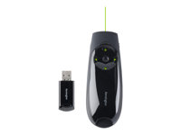 Kensington Presenter Expert Green Laser with Cursor Control - Presentationsfjärrkontroll - RF - svart K72426EU