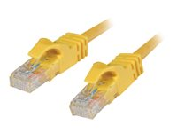 C2G Cat6 550MHz Snagless Patch Cable - Patch-kabel - RJ-45 (hane) till RJ-45 (hane) - 15 m - CAT 6 - formpressad, hakfri, tvinnad - gul 83473