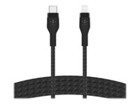 Belkin BOOST CHARGE - Lightning-kabel - 24 pin USB-C hane till Lightning hane - 1 m - svart CAA011BT1MBK