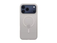 Belkin SheerForce Grip Series - Baksidesskydd för mobiltelefon - MagSafe-kompatibilitet - tillverkas av återvunna material - sand - för Apple iPhone 17 Pro Max MSA036HQSA