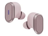 Logitech Zone True Wireless - True wireless-hörlurar med mikrofon - inuti örat - Bluetooth - aktiv brusradering - rosa 985-001090