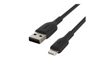 Belkin BoostCharge - Lightning-kabel - Lightning hane till USB hane - 1 m - svart CAA002BT1MBK