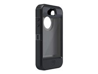 OtterBox Defender Series Apple iPhone 4/4S - Fodral för mobiltelefon - silikon, polykarbonat - svart 77-18510